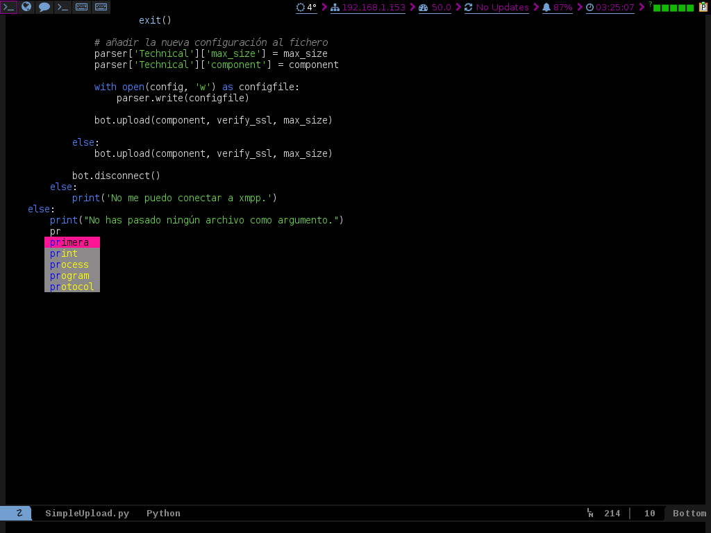 Figura 3: elpy-company-backend